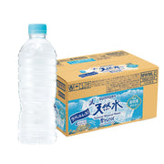 산토리 천연수 라벨리스 내츄럴 미네랄 워터 최경량 보틀 550ml×24개
