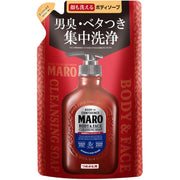 MARO (말로) 바디 비누 맨즈 전신용 얼굴도 씻을 수 있는 리필 380밀리리터 (x 1)