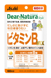 디아나츄라스타일 비타민 B MIX 60알 (60일분) 아사히 사프리 Dear-Natura 국내 공장에서 생산 1일 1알 기준 파우치