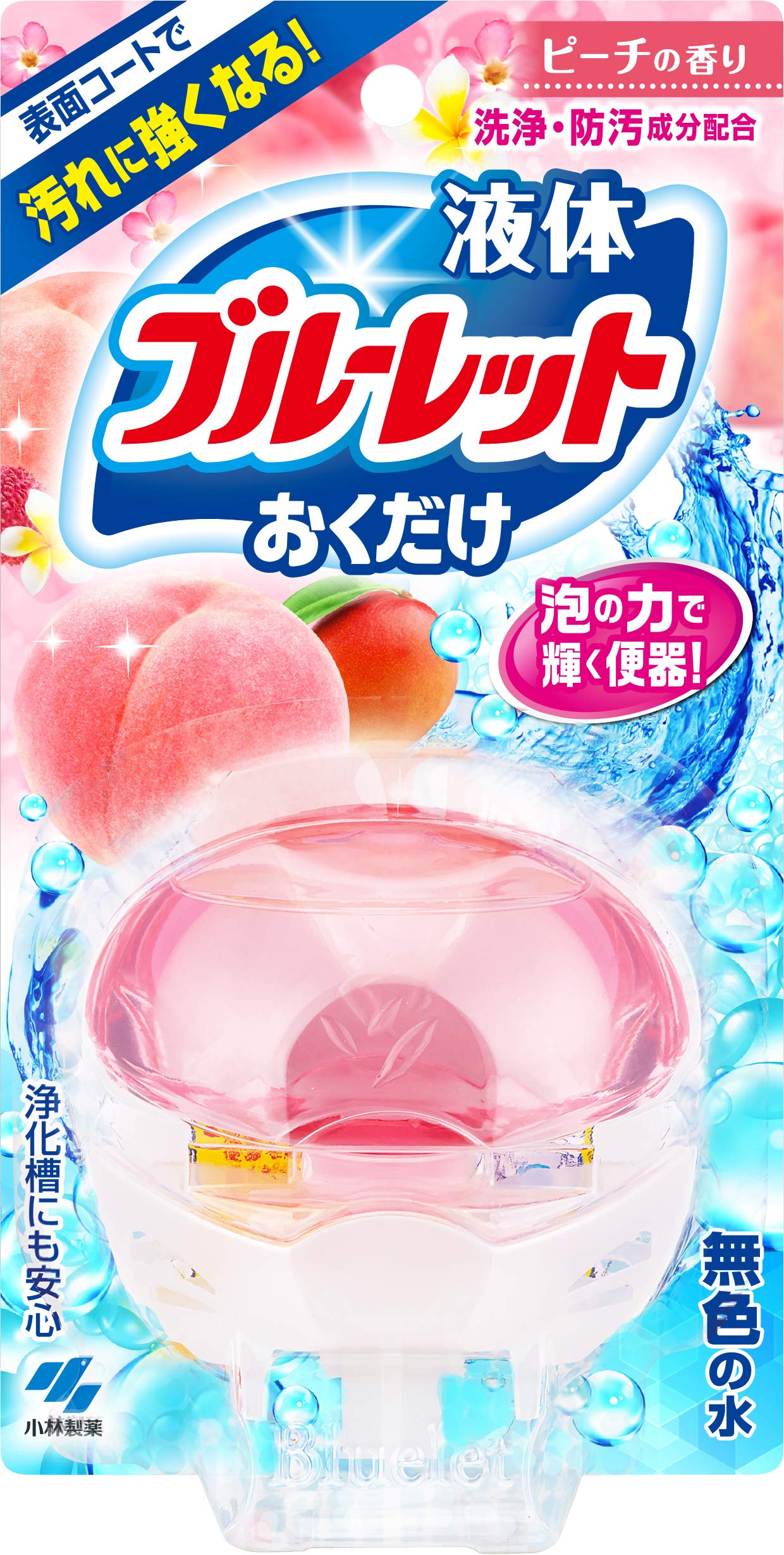 블루렛 액체 보관만 화장실 탱크 향기 세척제 복숭아 향기 본체 70ml