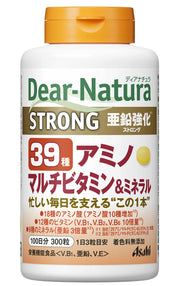 디아나츄라 스트롱 39 아미노 멀티 비타민 & 미네랄 300 알갱이 (100 일분) 아사히 사프리 Dear-Natura 국내 공장에서 생산