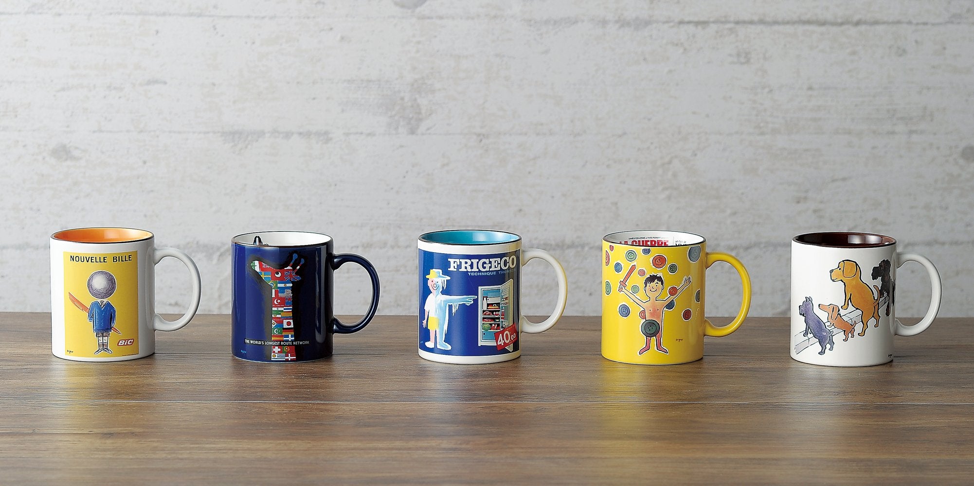 Aito Sứ Raymond Savignac Mug Dog Mẫu Sản Xuất tại Nhật Bản 274010