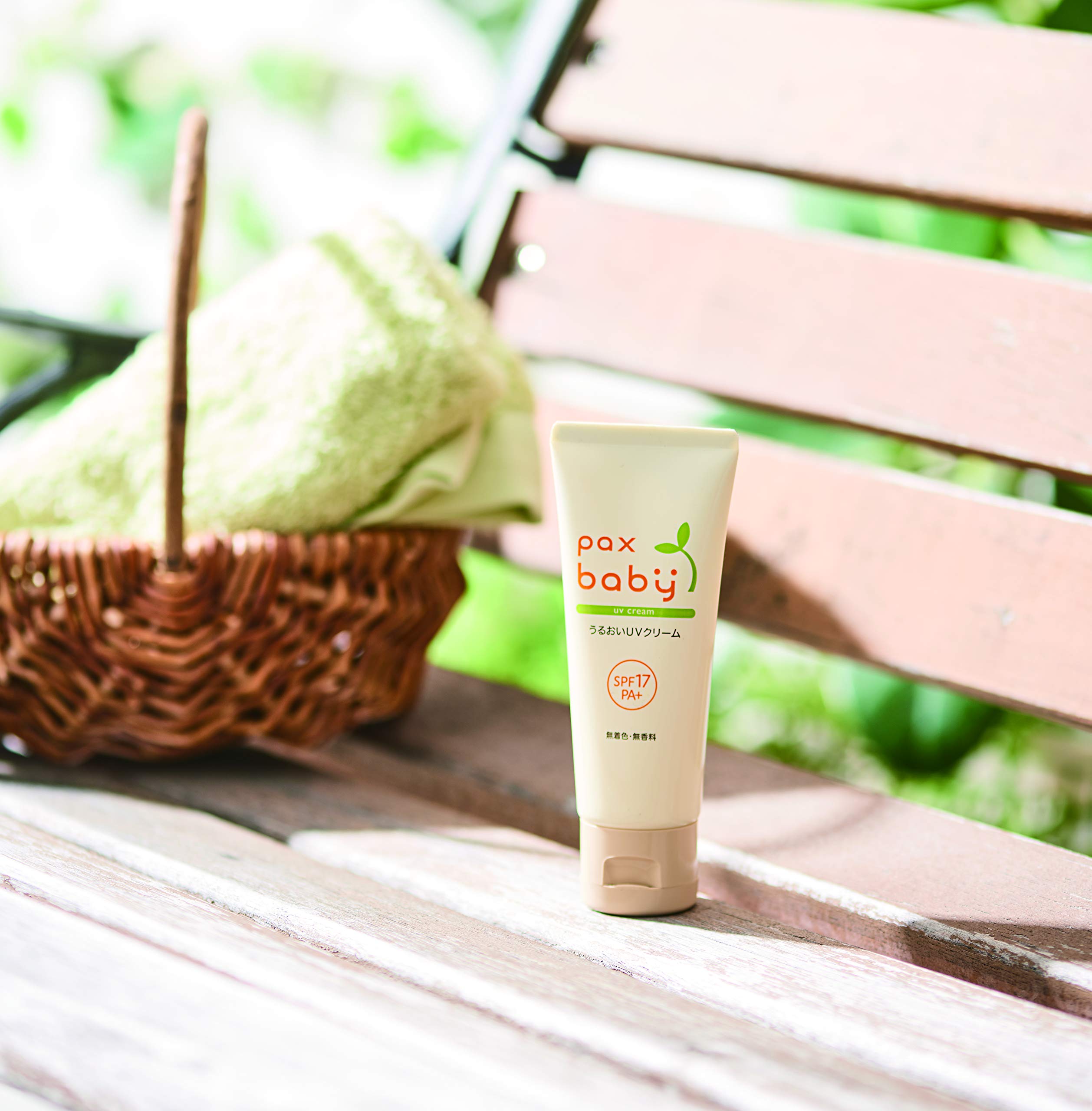 팩스 베이비 수분 UV 크림 (40g / SPF17 / 자외선 차단제) 아기 천연 유래 100 % 유기농 (무첨가 / 무향료) 태양 유지 팩스 내추론
