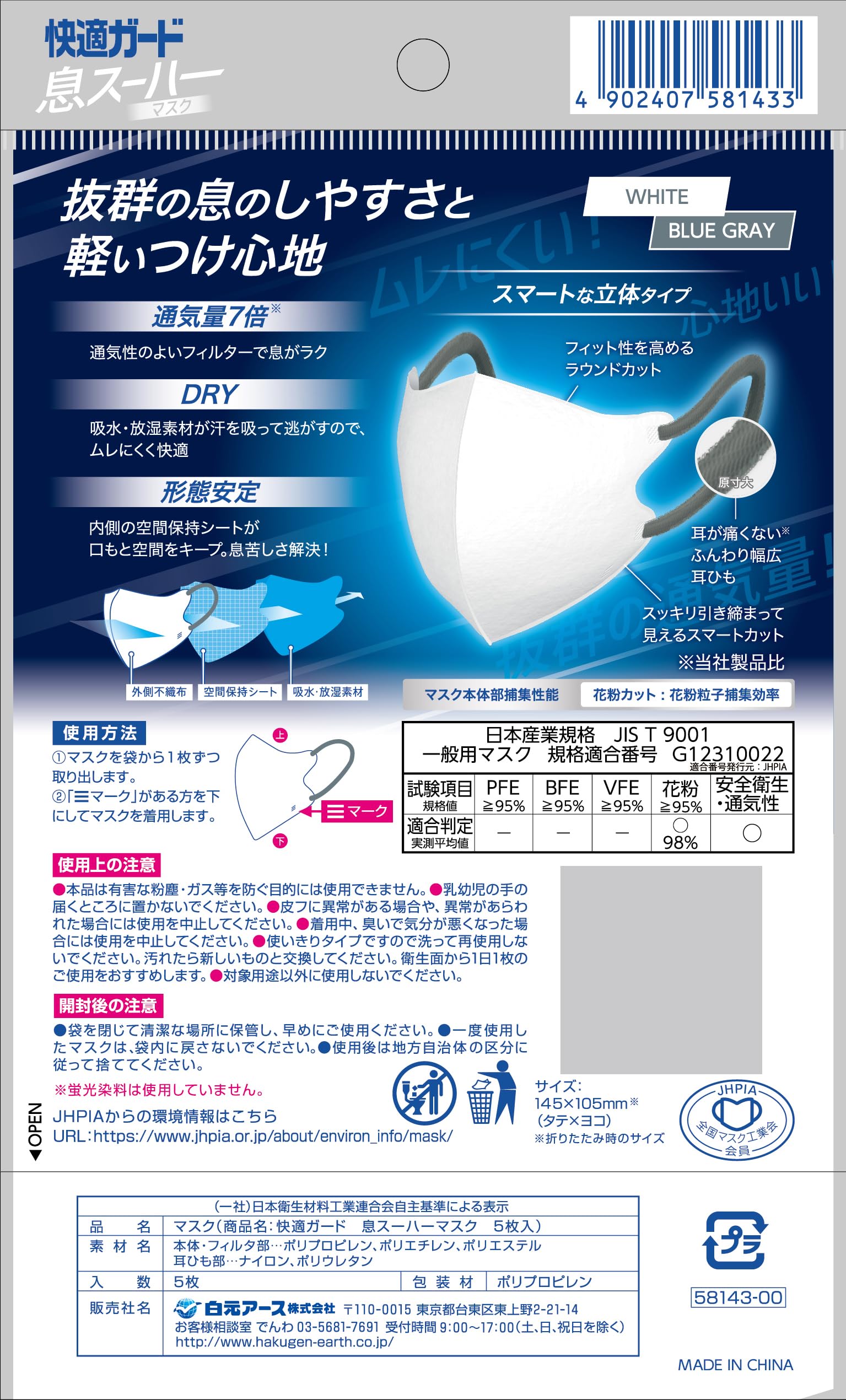 Comfort Guard Pro Comfort Guard Breath Suhar Mask 5 pieces