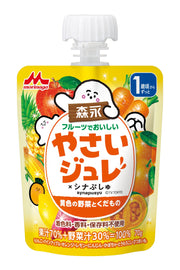 모리나가 과일로 맛있는 부드러운 줄레 노란 야채와 과일×6개