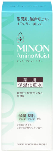 미논 아미노 모이스트 약용 여드름 케어 로션 150mL [민감한 피부 혼합 피부] 보습 화장수 깔끔하게 윤기 피부 피부 여드름을 방지 의약 부외품
