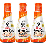 【미노루 상사】 키코만 갓 갓 구운 가다랭이 향기 간장 200ml, 3병