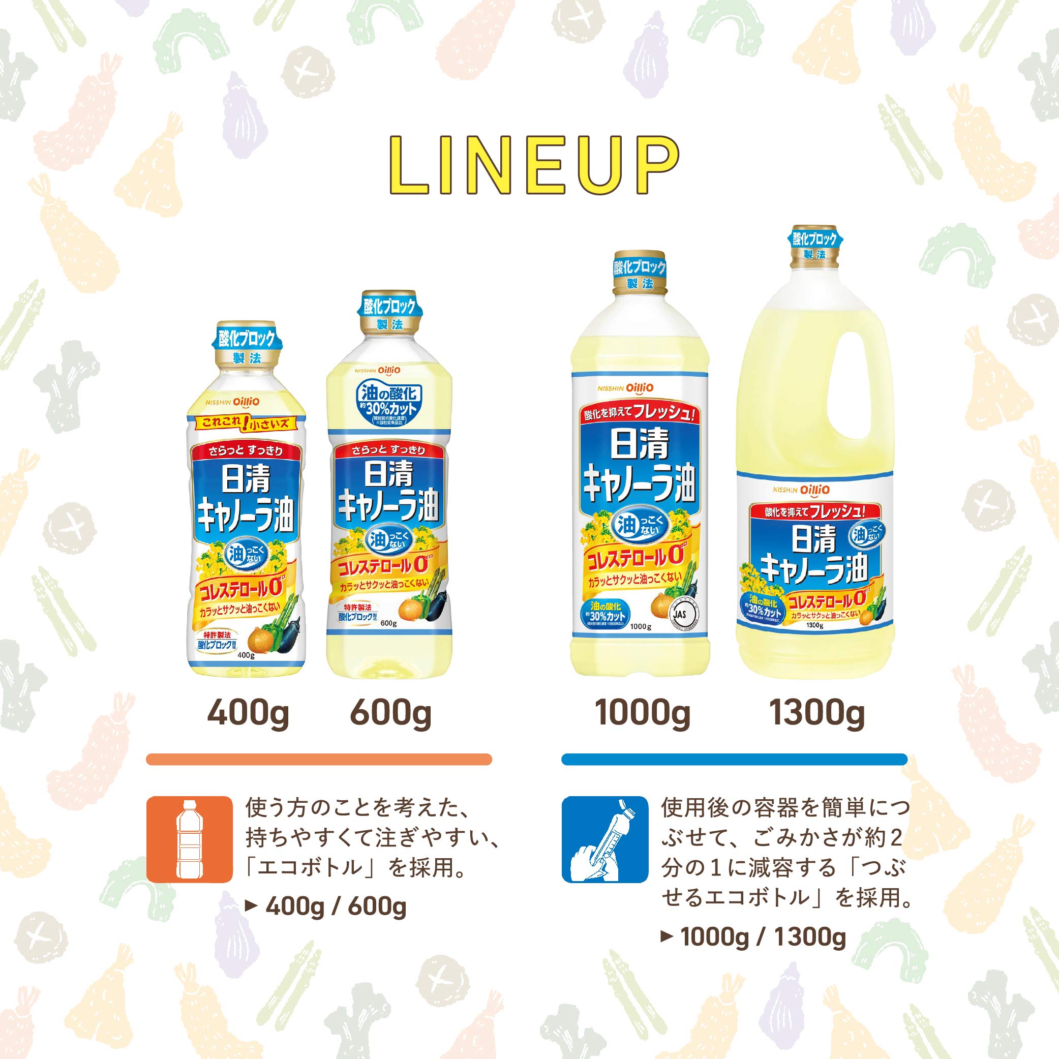 日清キャノーラ油 400g×10個