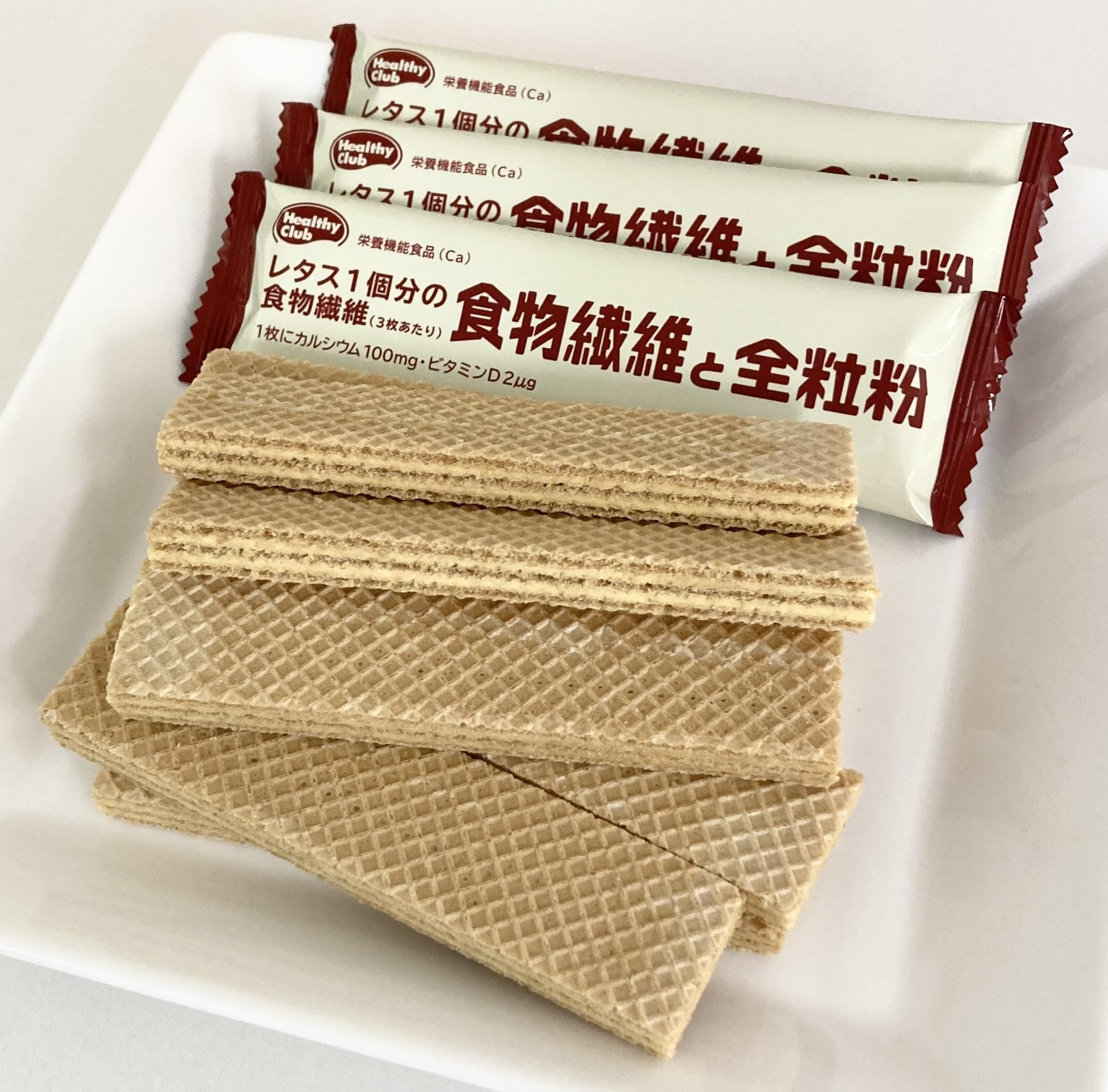 Healthy Club Dietary Fiber and Whole Grain Wafers Maple Flavor 36 Pieces