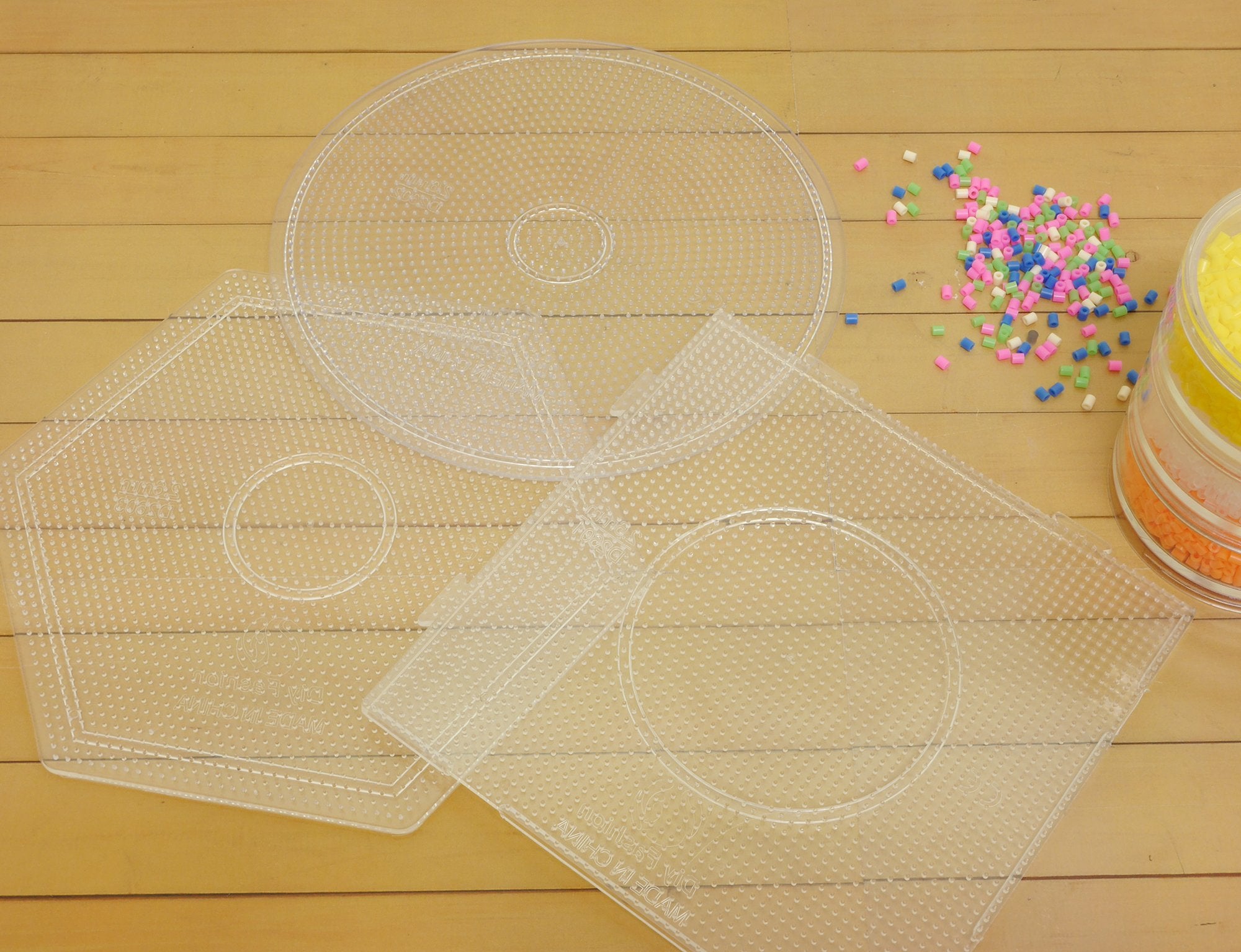 So & Yu Mini Mini Iron Beads Plate (Large) 145mm x 145mm Transparent Square 1 Piece MB-300-01