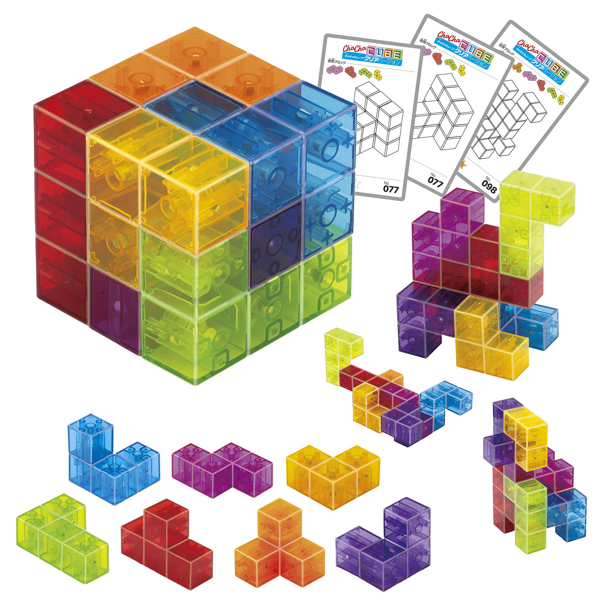 Masudaya Corporation Chacha Cube Clear Version Toy Educational Brain Training Ages 3 and up 539-1744
