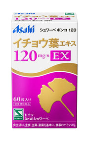 Schwabe Ginkgo Schwabe Ginkgo 120mg EX 60 tablets Asahi Group Foods