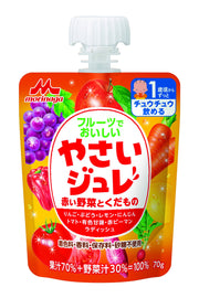 Morinaga Delicious vegetable jelly with fruits, red vegetables and fruits