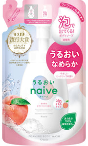 Naive Foaming Body Soap [Moisturizing Type] Refill 480ml | Body Soap Body Wash Soap Soap Children Kids Baby Soap