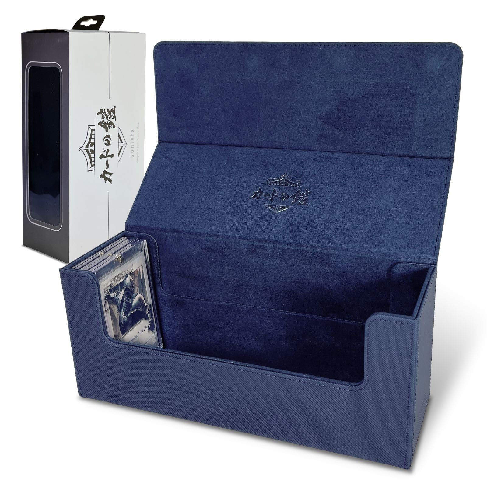 Card Armor Deck Case 500 Sheets Multi-storage Compatible with Magnet Loader Compatible with Pokeka One Piece Duema (Beige) Sunista