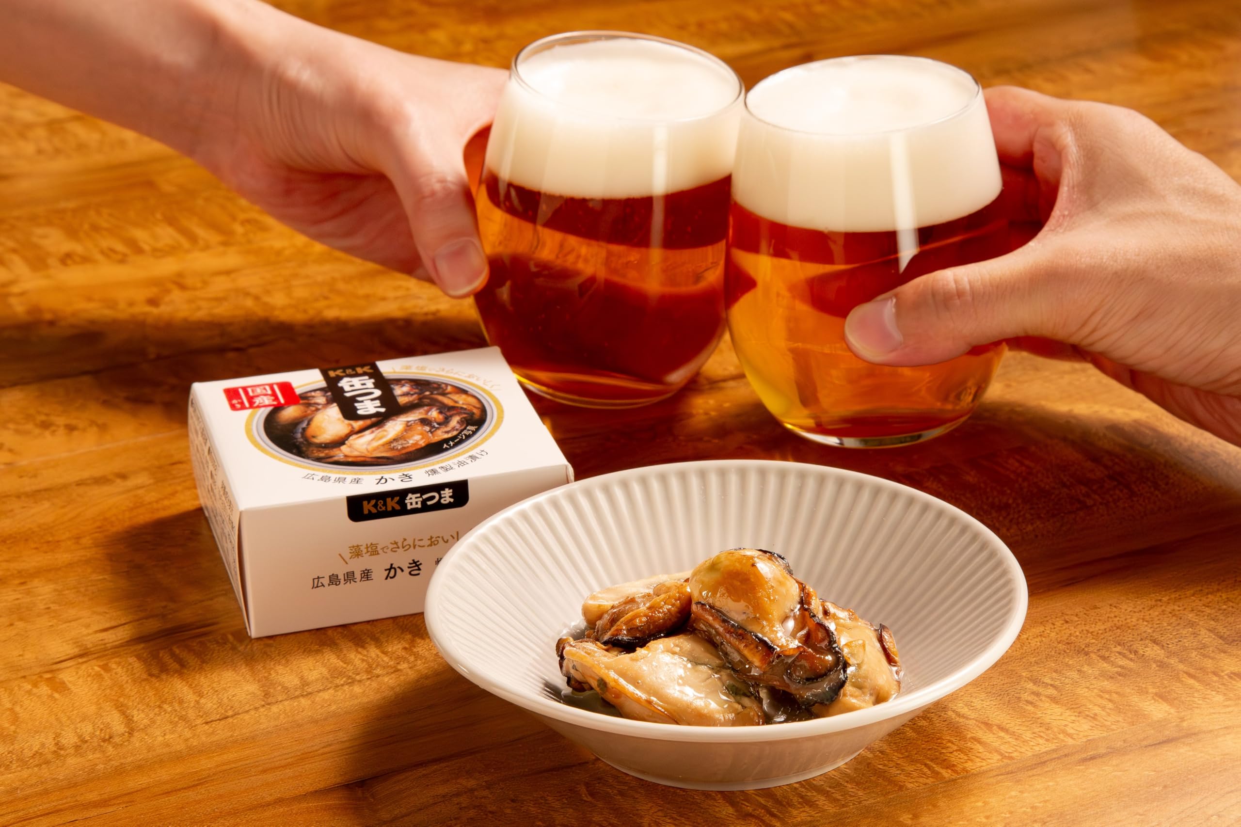 Can Tsuma Premium Hiroshima Oysters Pickled in Smoked Oil 60g