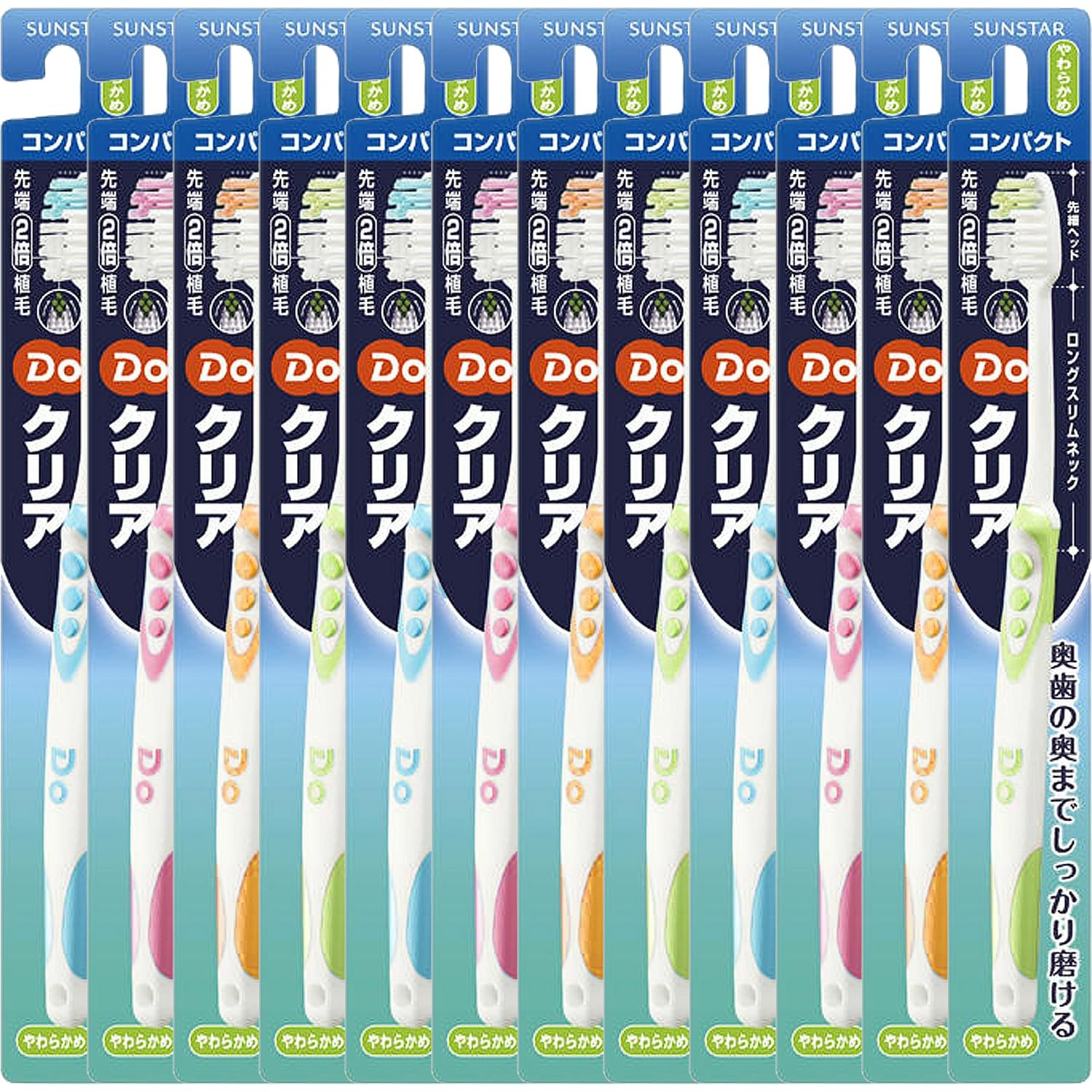 Do clear toothbrush [compact head] soft x 12 pieces