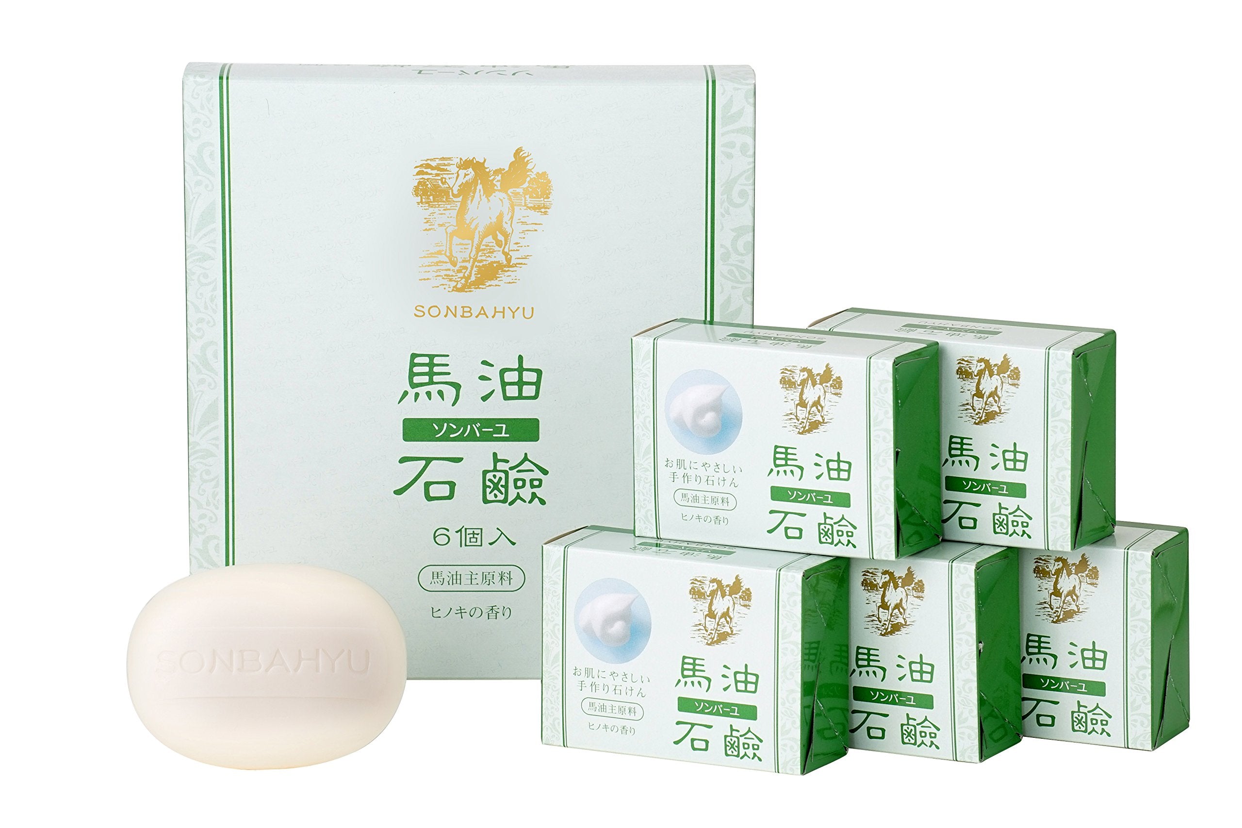 Sonbayu horse oil soap 85g x 6 pieces