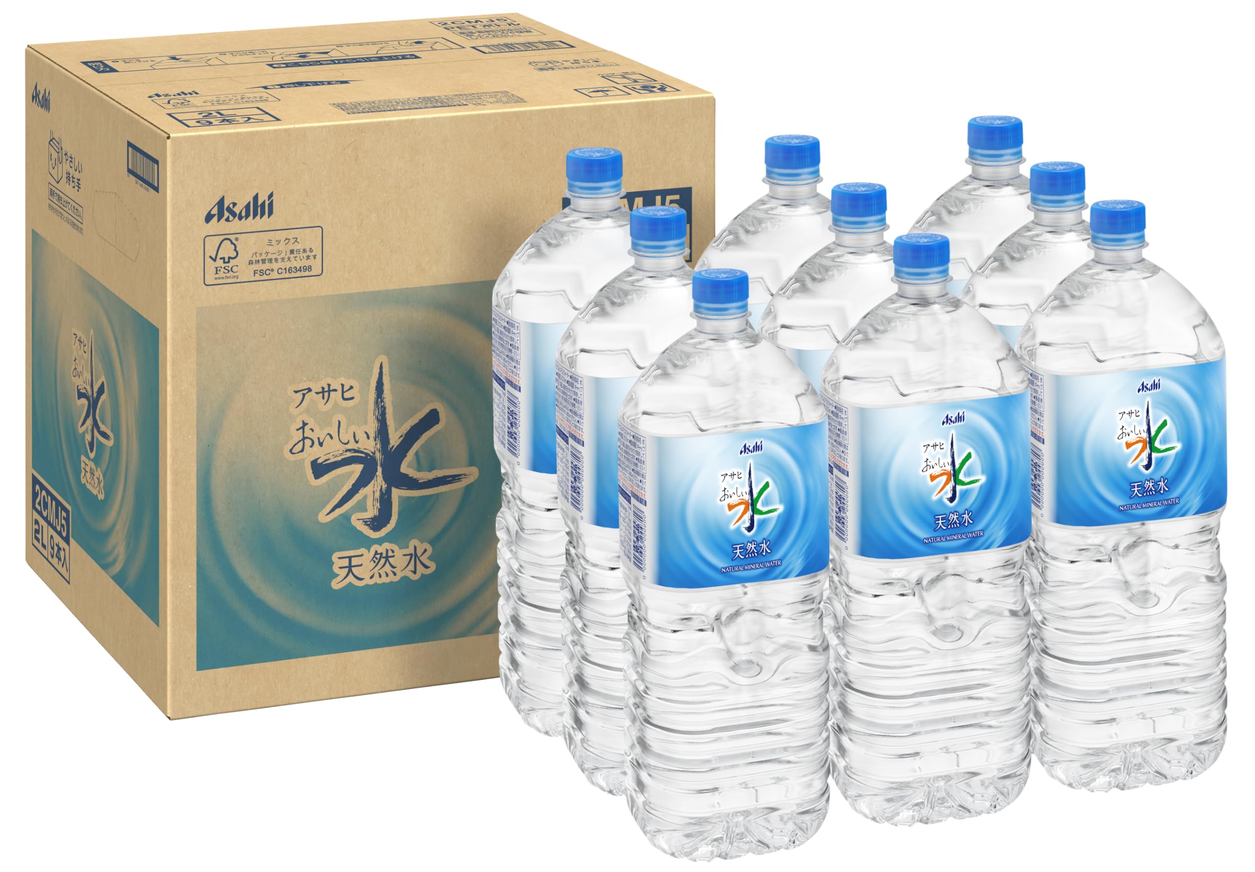 Asahi Drinks Delicious Water Nước Thiên Nhiên 2L x 9 chai