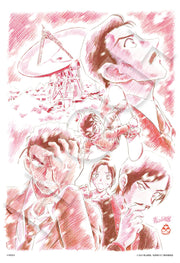 EPOCH 300 Piece Jigsaw Puzzle Detective Conan One-Eyed Afterimage (Flashback) - Theatrical Version Mr. Aoyama's Hand Drawn Original Poster Ver. - (26 x 38cm) 28-203s Comes with Glue, Spatula Included, Score Ticket Included