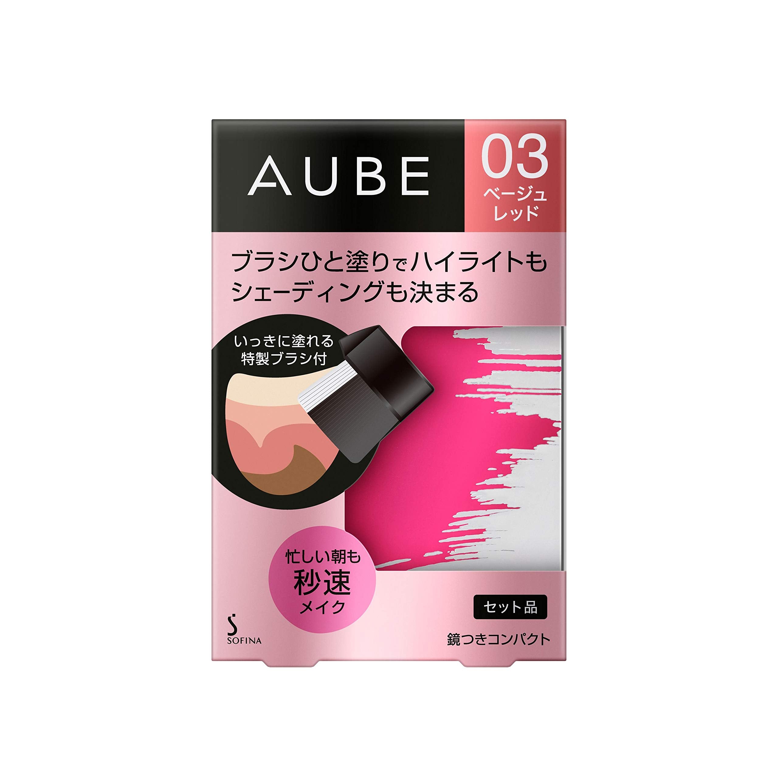 [Old model] Orb brush one-coat cheek 03 main body beige 5.7g