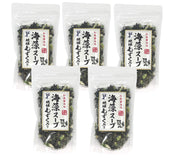 【정리 판매】 50g×5P 오키나와 한정 해조 수프 류큐 모즈쿠 들어가기 차탄 소금 사용 일본식 간장 맛