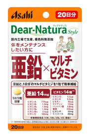 Dear-Natura Style Zinc x Multivitamin 20 tablets (20 days supply) Asahi Supplement Dear-Natura Produced at a domestic factory Recommended 1 tablet per day Pouch