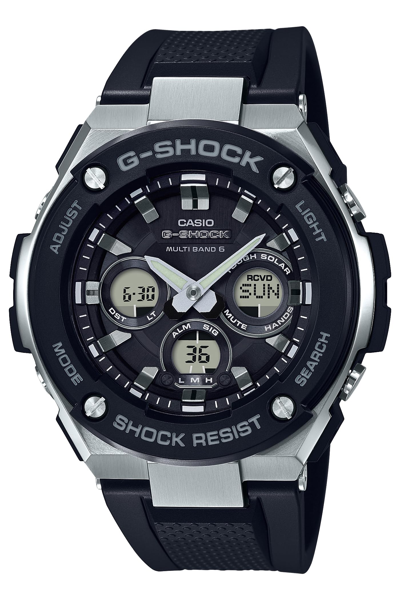 [Casio] G-Shock Watch [Domestic Genuine Product] G-STEEL Radio Solar GST-W300-1AJF Men's Black