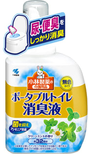 소취원 고바야시 제약의 개호 용품 휴대용 화장실 소취액 무색 클린 민트의 향기 400ml 약 32회분