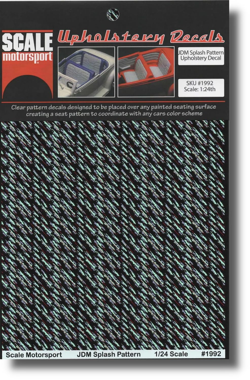Scale Motorsport 1/24 JDM Splash Interior Decal Plastic Model Decal SMS1992