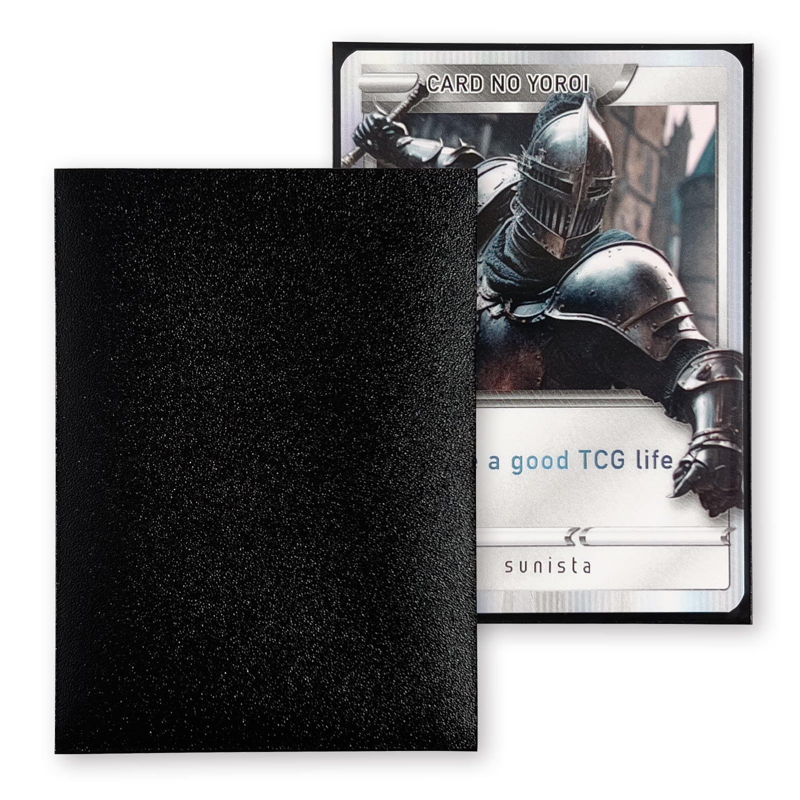 sunista Card Armor Sleeve [Sharp Shuffle] MTG size (Hyper Dry) 200 pieces Magic Pokeka One Piece Card Compatible Standard Size [Licorice Black]