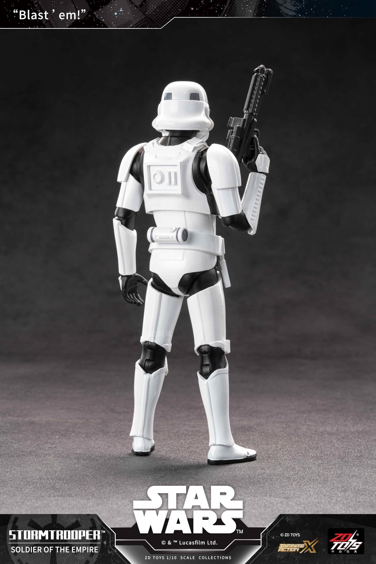 ZD ĐỒ CHƠI Nhân Vật Hành Động Chiến Tranh Giữa Các Vì Sao Stormtrooper ABS & PVC Sơn Hình Di Động