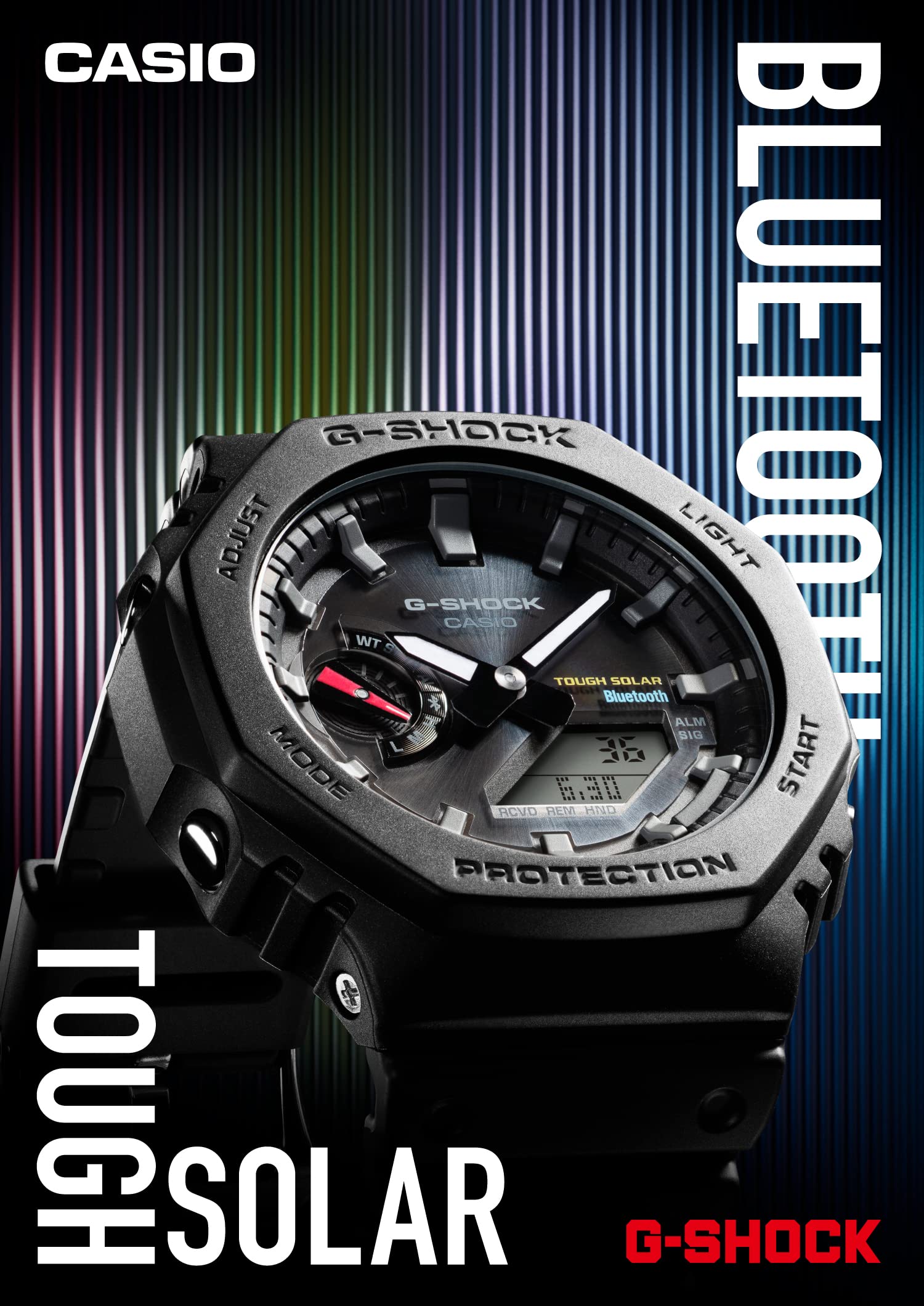 [Casio] G-Shock Watch [Domestic Genuine Product] Equipped with Bluetooth Solar GA-B2100-1AJF Men's Black