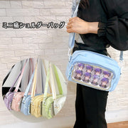 G Triger Mini Ita Shoulder Bag Itaba Small Oshikatsu Anime Goods Clear Transparent Tin Badge Sewing Storage 25x18cm TGBG-1164 Yellow