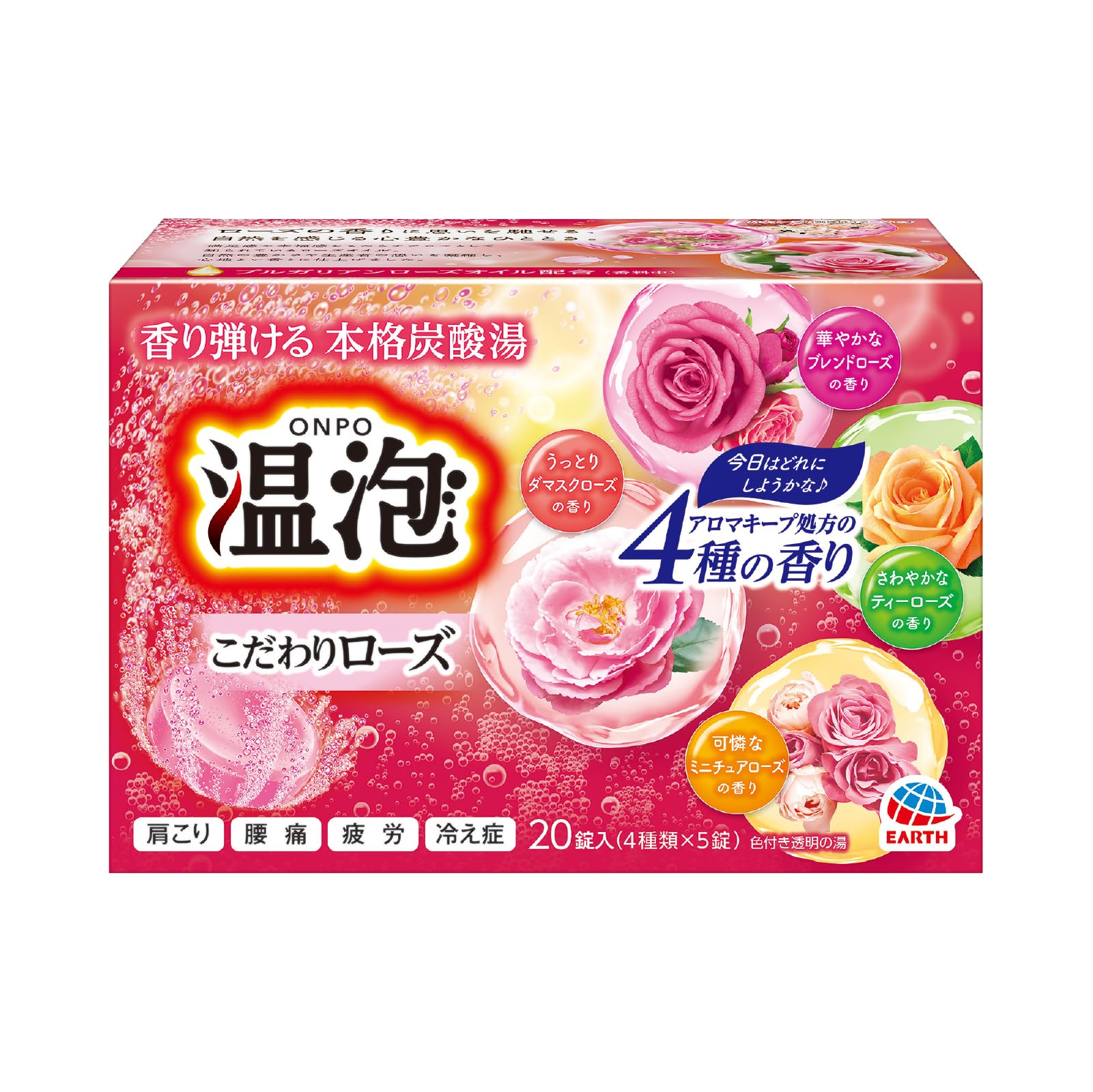 Warm Foam ONPO Special Rose Carbonated Water 20 Tablets