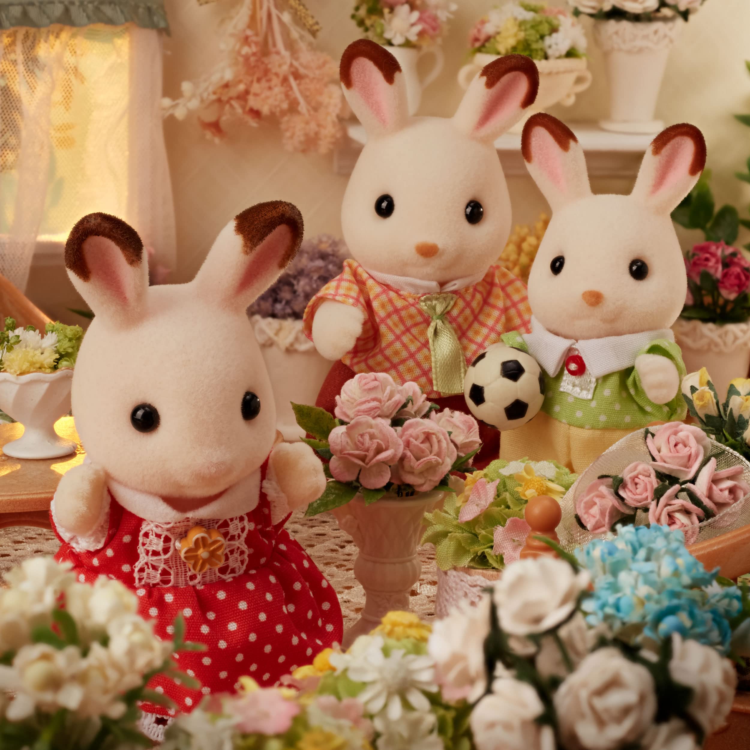 실바니아 패밀리 인형 【쇼콜라 토끼 패밀리】 FS-46 ST 마크 인증 3세 이상 장난감 인형 집 Sylvanian Families 에포크사 EPOCH