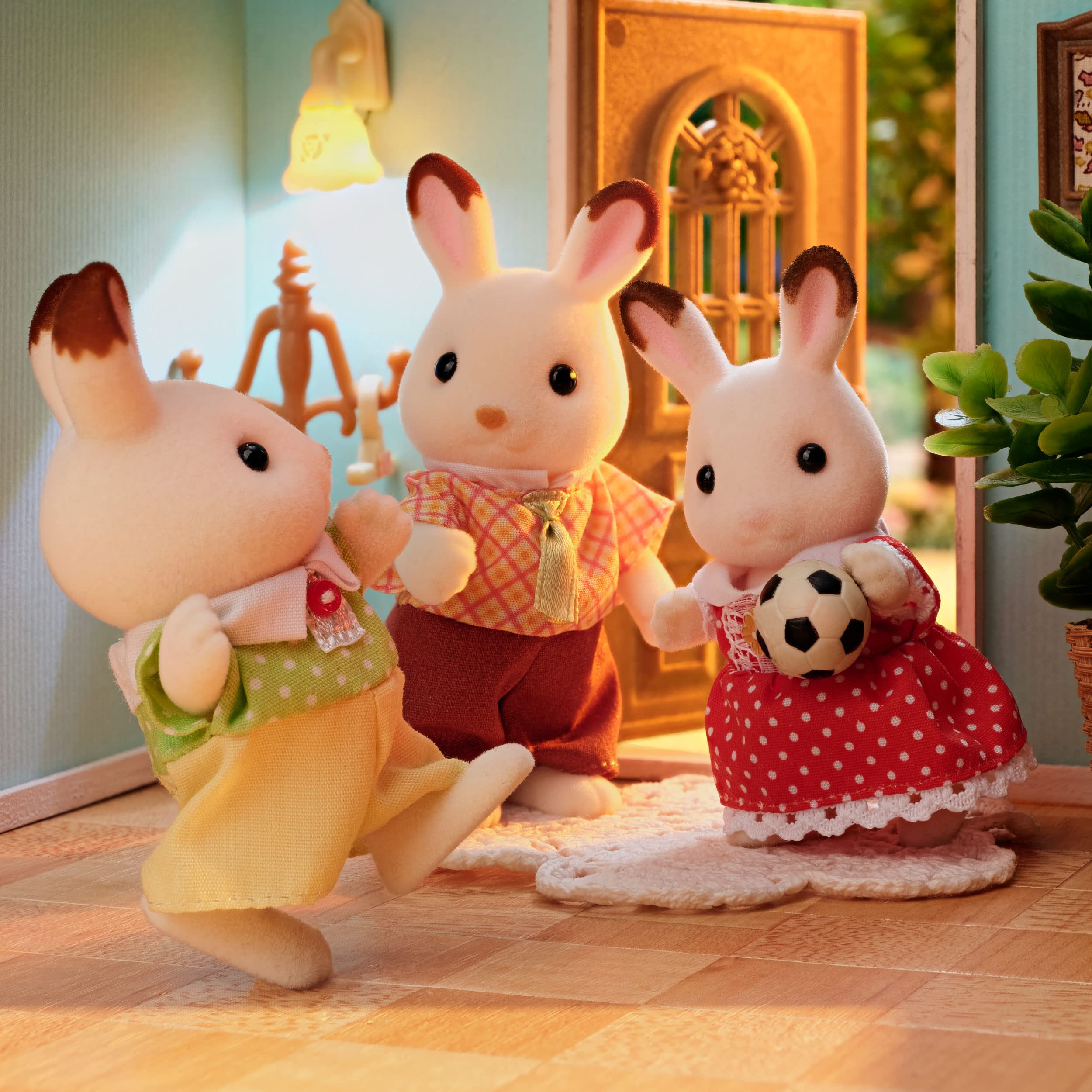 실바니아 패밀리 인형 【쇼콜라 토끼 패밀리】 FS-46 ST 마크 인증 3세 이상 장난감 인형 집 Sylvanian Families 에포크사 EPOCH