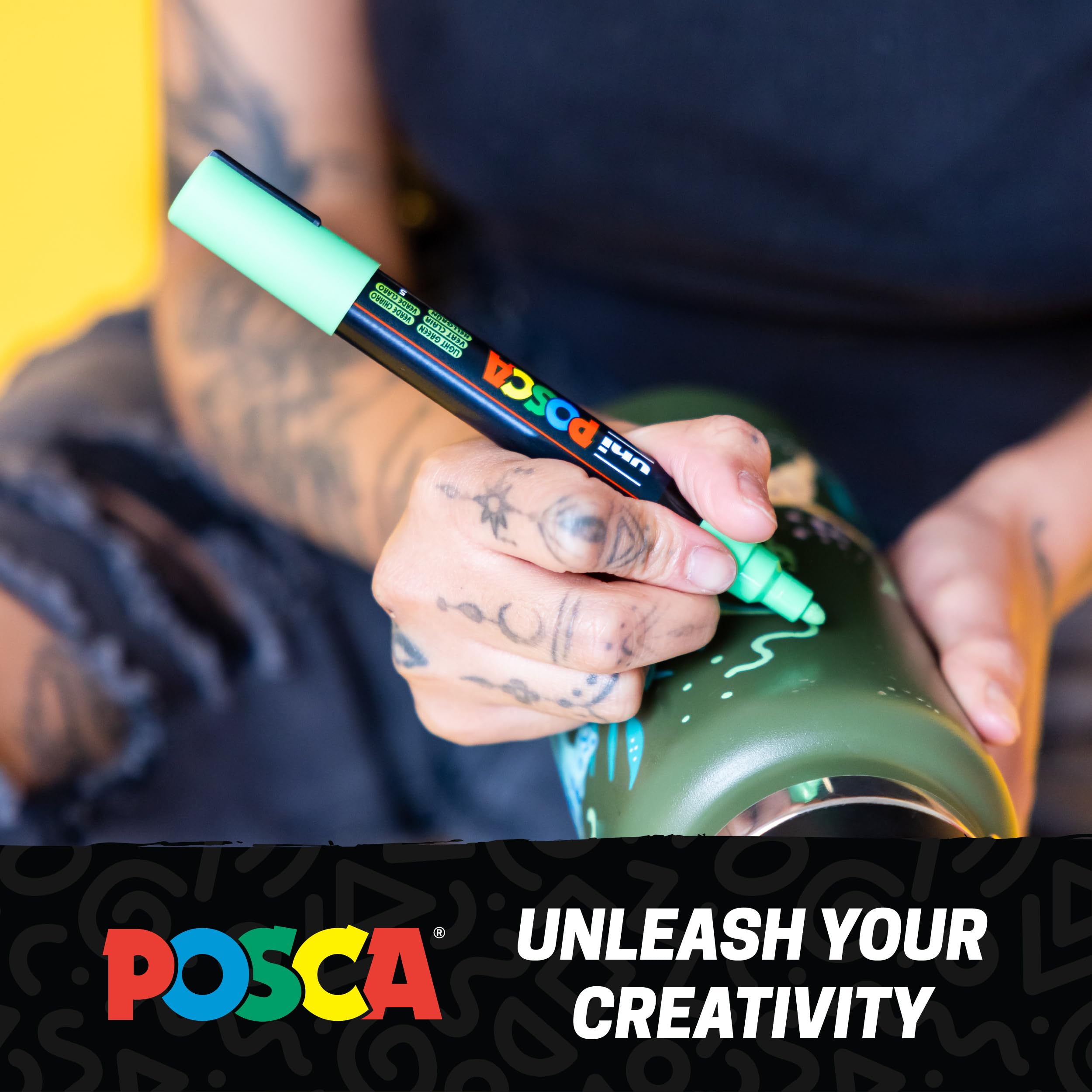 Posca Mitsubishi Bút Chì Bút Nước Posca Fine Point Lõi Tròn 15 Màu PC3M15C