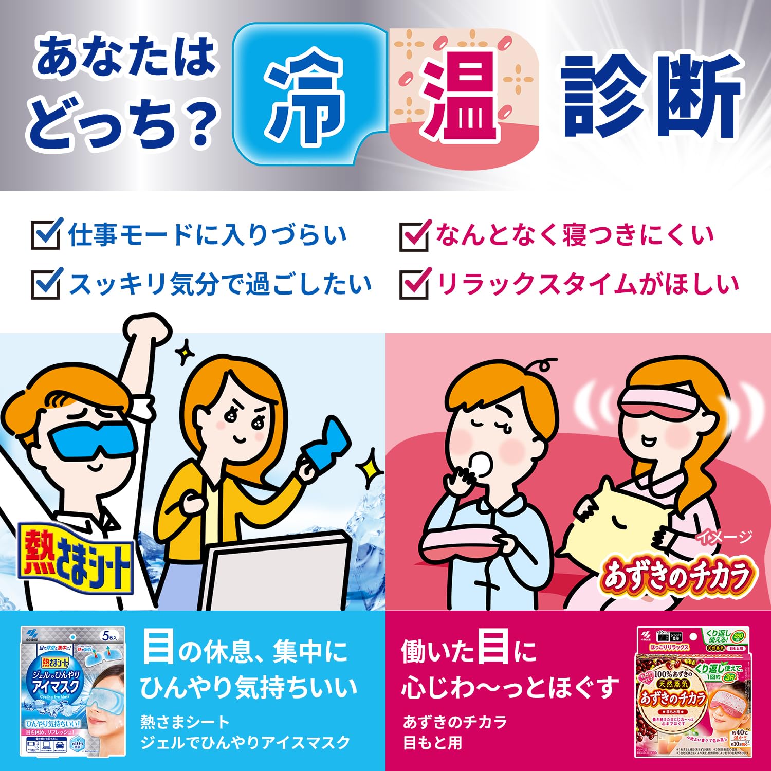 [Kobayashi Pharmaceutical] Netsusama Sheet Cool Eye Mask with Gel Cooling Gel Sheet for Eye Rest and Concentration 5 Sheets