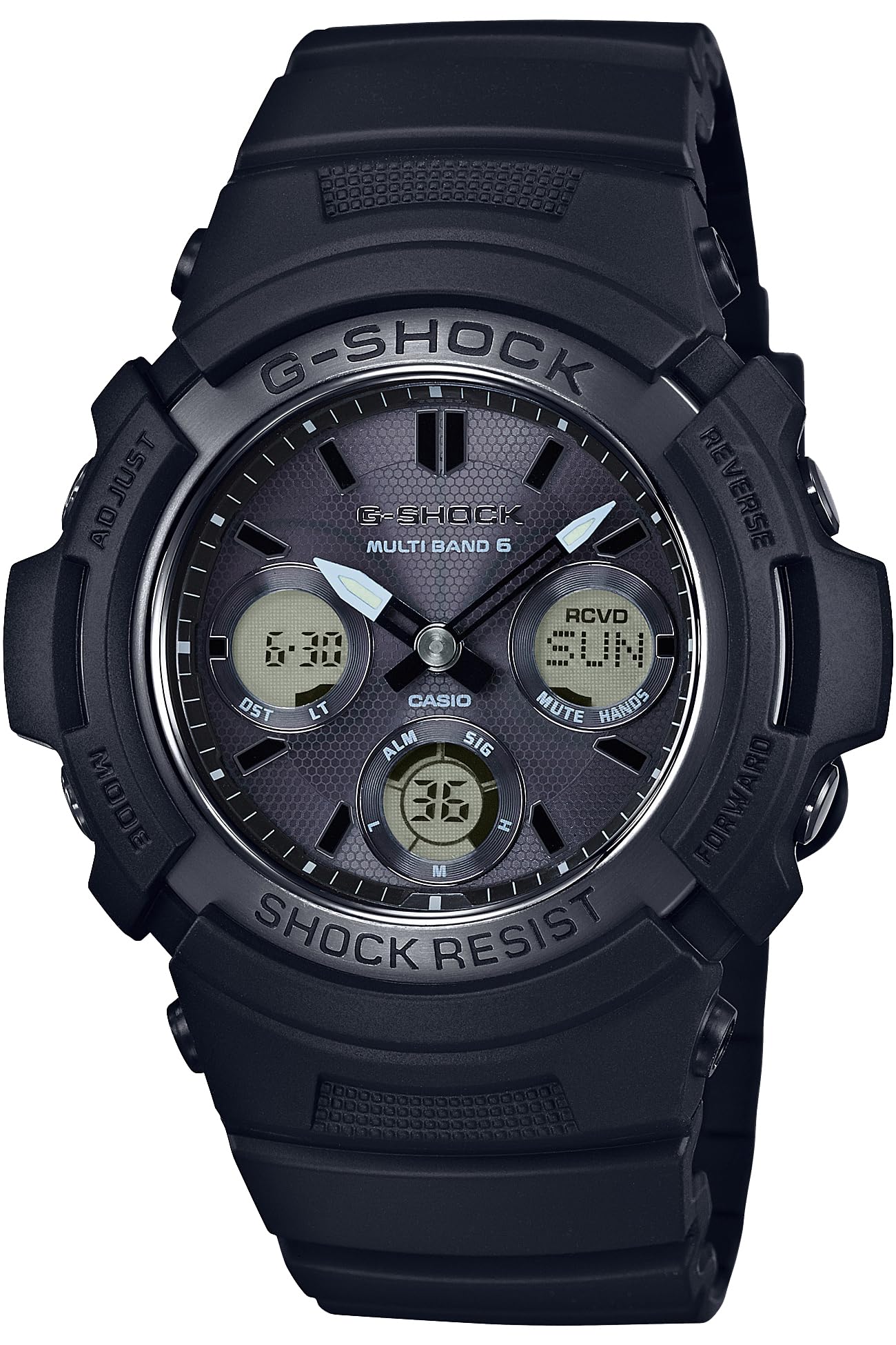[Casio] G-Shock Watch [Domestic Genuine Product] Radio Solar AWG-M100SBB-1AJF Men's Black