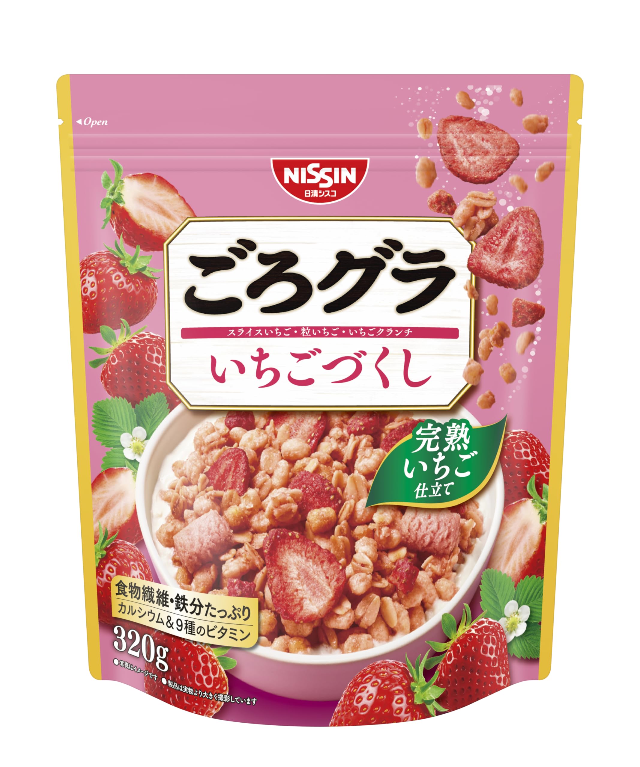 Nissin Cisco Gorogura Strawberry Pack 320g