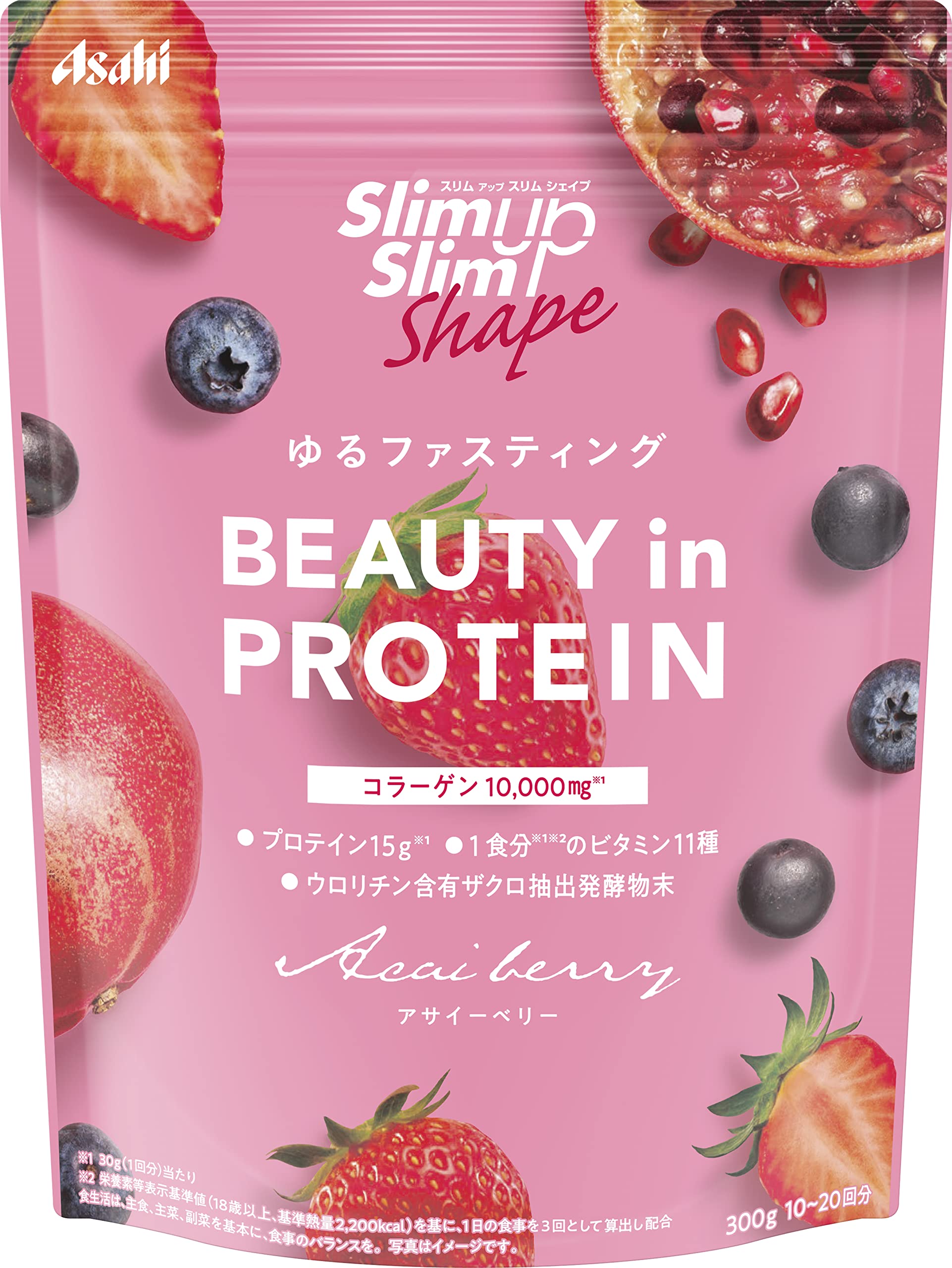 Slim Up Slim Shape VẺ ĐẸP TRONG PROTEIN Acai Berry 300g Bột Protein Asahi Group Foods