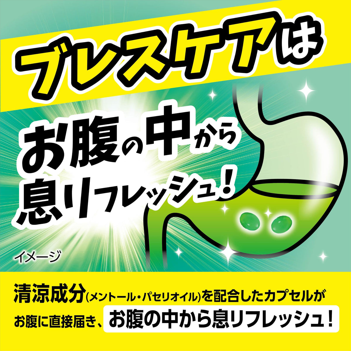 小林製薬 ブレスケア ミント 詰替え 100粒 水で飲む息清涼カプセル