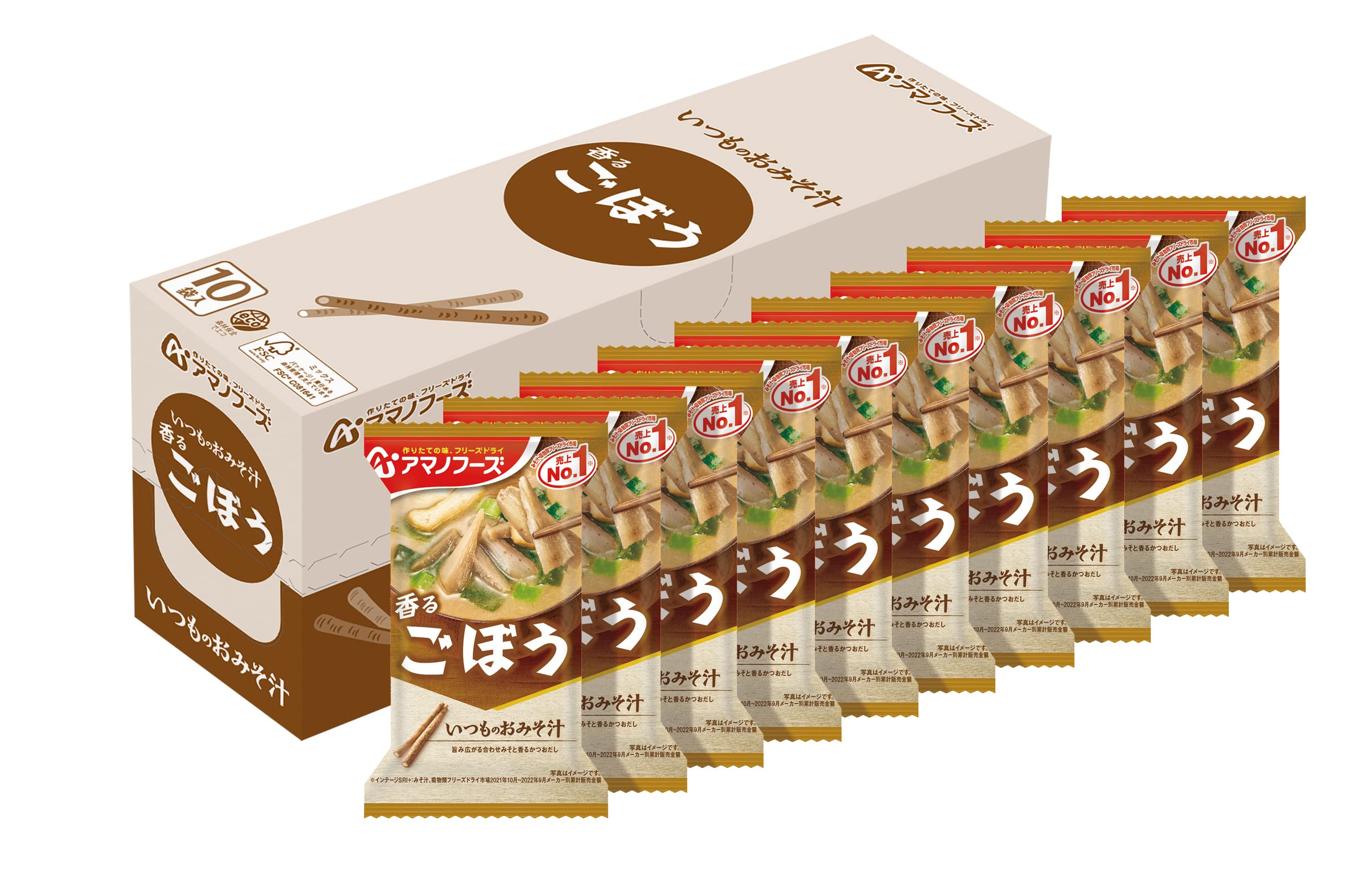 아마노 푸즈 평소 오미소즙 우엉 9g×10개