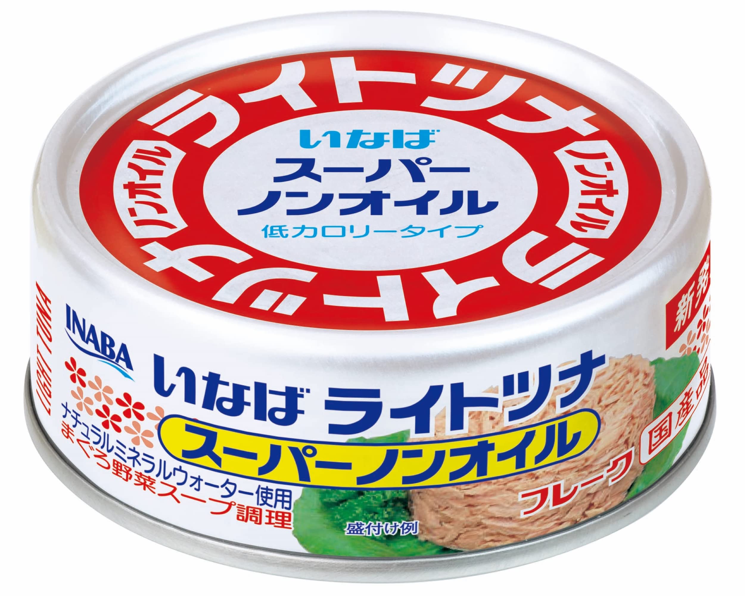 Inaba Foods Inaba Domestic Light Tuna Super Non-Oil 70g x 24 cans