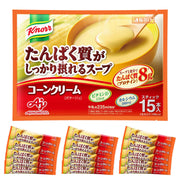 Ajinomoto Knorr Protein-rich soup corn cream stick 15 pieces (protein soup protein high protein protein vitamin D calcium)