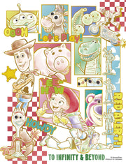 Yanoman [Made in Japan] 300 piece jigsaw puzzle bubble wrap light Disney Colorful Gold/Toy Story 42-116 (16.5 x 21.5cm) Piece request form included Glue included Spatula included