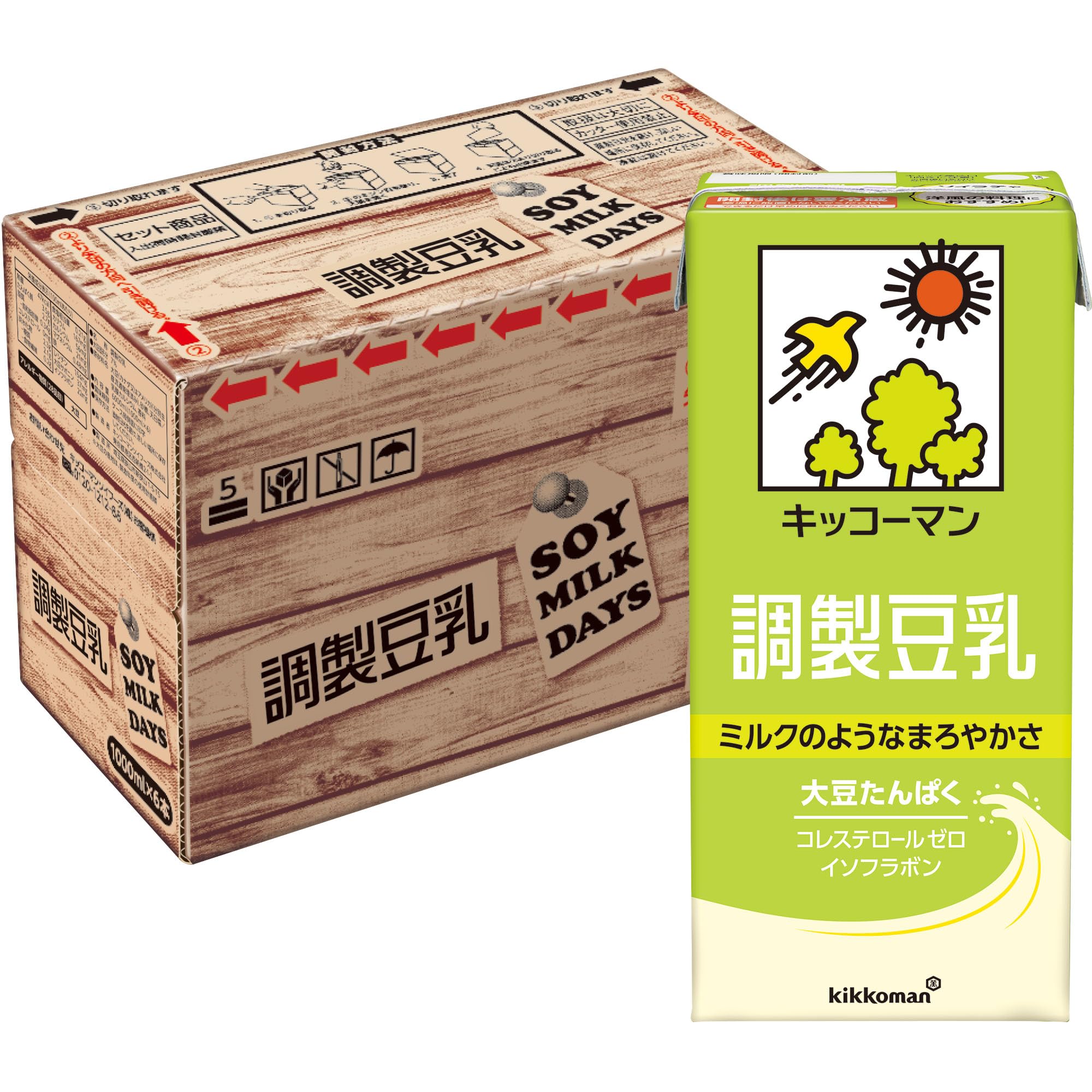 키코만 조제 두유 SOYMILK DAYS 1000ml×6개