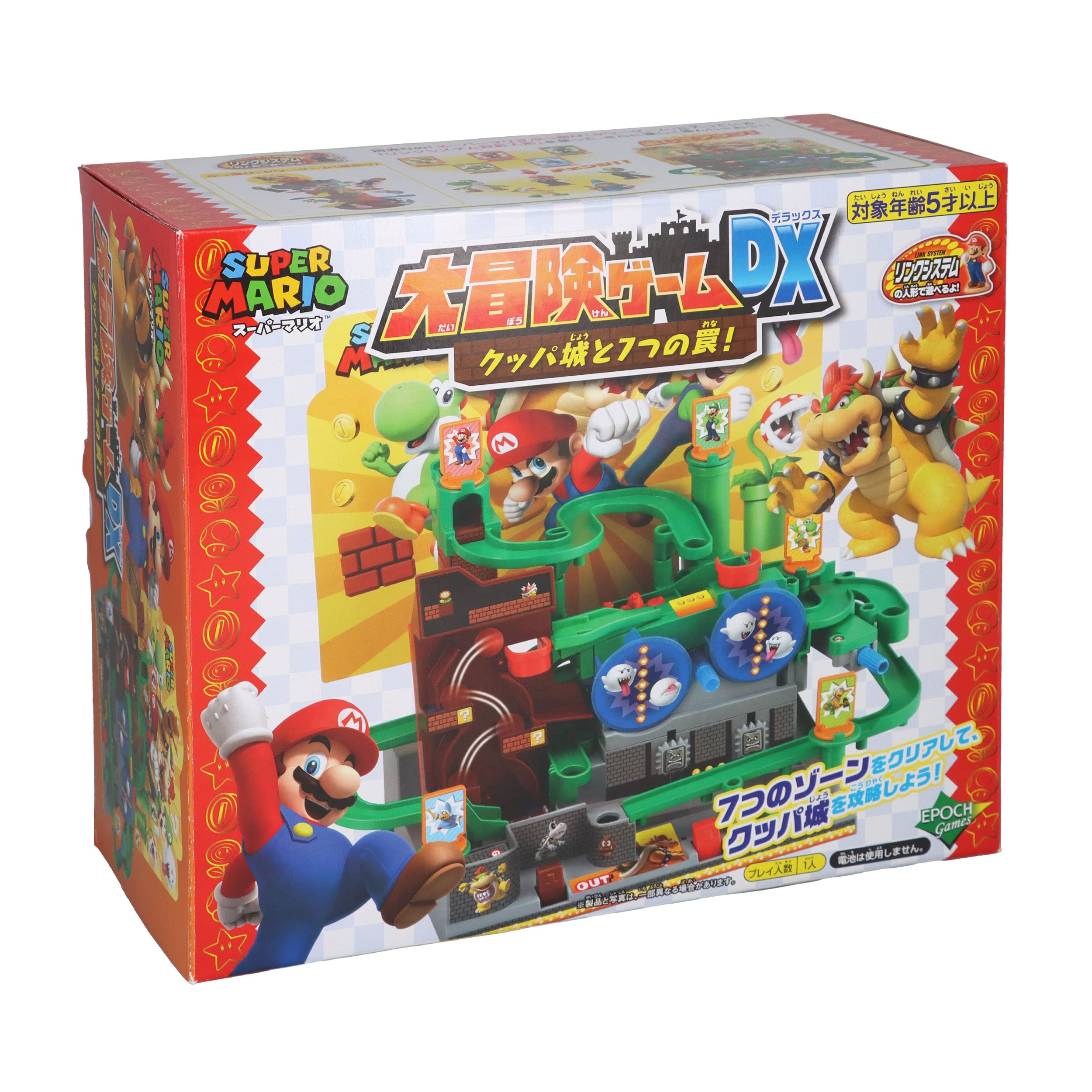 EPOCH 2 people Super Mario Adventure Game DX Bowser's Castle and 7 Traps