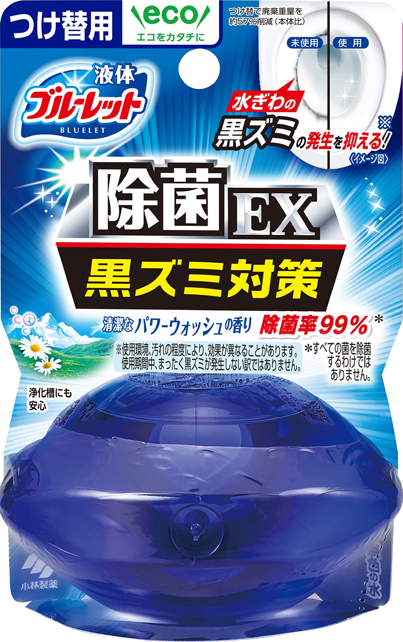 Bluelet Liquid Disinfectant EX (EX) Liquid Disinfectant Toilet Tank Aromatic Cleaner Power Wash Scent Refill 70ml